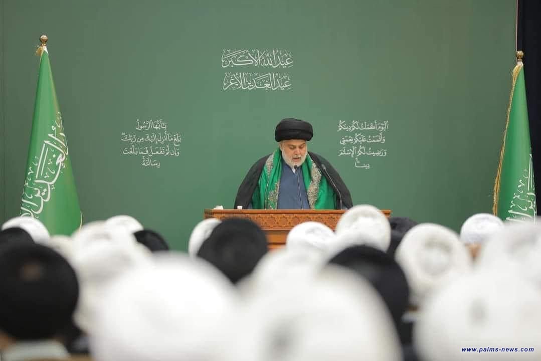 الصدر : نحن العراقيون يجمعنا الوطن والرسول وحب علي كما يجمعنا الاعتدال